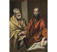 ZHAOSHAN De Célèbres Tableaux Imprimer Affiche Toile Avec Image St Pierre et St Paul par El Greco Impression Peinture Huile Pour la Décoration Murale 60x90cm
