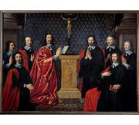 ZHAOSHAN De Célèbres Tableaux Imprimer Affiche Toile Avec Image the Prevot Des Marchands and the Chevins of the City of Paris by Philippe De Champaigne Pour la Décoration de Bureau 60x90cm