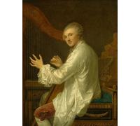 ZHAOSHAN De Célèbres Tableaux Paysage Toile Affiche Affiche De Arts Ange Laurent du Jully's Live de Jean Baptiste Greuze Impression Peinture Huile Pour la Décoration de Bureau 60x90cm