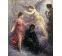 ZHAOSHAN De Célèbres Tableaux Paysage Toile Affiche Affiche De Arts Apothéose de Berlioz par Ignace Henri Jean Fantin Latour Impression Peinture Huile Pour la Décoration Murale 60x90cm