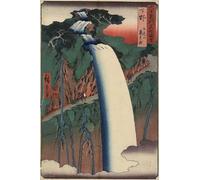 ZHAOSHAN De Célèbres Tableaux Paysage Toile Affiche Affiche De Arts Chutes vues par Utagawa Hiroshige Impression Peinture Huile Pour la Décoration Murale 60x90cm