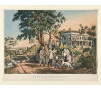 ZHAOSHAN De Célèbres Tableaux Paysage Toile Affiche Affiche De Arts Country Life octobre après-midi par Nathaniel Currier Impression Peinture Huile Pour la Décoration de Bureau 60x90cm