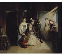 ZHAOSHAN De Célèbres Tableaux Paysage Toile Affiche Affiche De Arts François Ier et de Poitiers par Daniel Maclise Impression Peinture Huile Pour la Décoration de Bureau 60x90cm