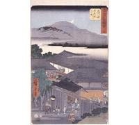 ZHAOSHAN De Célèbres Tableaux Paysage Toile Affiche Affiche De Arts Fuchu par Utagawa Hiroshige Impression Peinture Huile Pour la Décoration de Bureau 60x90cm