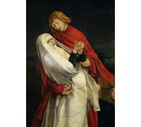 ZHAOSHAN De Célèbres Tableaux Paysage Toile Affiche Affiche De Arts Jean l'évangéliste et la vierge de Matthias Grünewald Impression Peinture Huile Pour la Décoration de la Chambre à Coucher 60x90cm