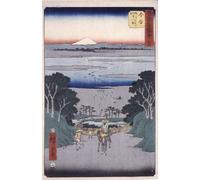 ZHAOSHAN De Célèbres Tableaux Paysage Toile Affiche Affiche De Arts Kanaya par Utagawa Hiroshige Impression Peinture Huile Pour la Décoration de la Chambre à Coucher 60x90cm