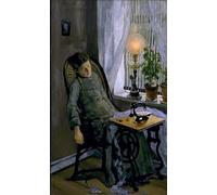 ZHAOSHAN De Célèbres Tableaux Paysage Toile Affiche Affiche De Arts la couturière de Christian Krohg Impression Peinture Huile Pour la Décoration de la Chambre à Coucher 60x90cm