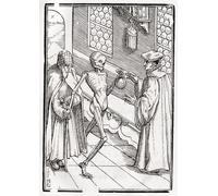 ZHAOSHAN De Célèbres Tableaux Paysage Toile Affiche Affiche De Arts La mort vient chez le médecin de Hans Holbein le Jeune Impression Peinture Huile Pour la Décoration de Bureau 60x90cm