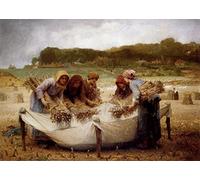 ZHAOSHAN De Célèbres Tableaux Paysage Toile Affiche Affiche De Arts la récolte du coquelicot de Désir François Laugee Impression Peinture Huile Pour la Décoration Murale 60x90cm