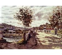 ZHAOSHAN De Célèbres Tableaux Paysage Toile Affiche Affiche De Arts La Seine à Bougival Claude Monet Impression Peinture Huile Pour la Décoration Murale 60x90cm