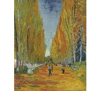ZHAOSHAN De Célèbres Tableaux Paysage Toile Affiche Affiche De Arts Lallée Des Alyscamps de Vincent Van Gogh Impression Peinture Huile Pour la Décoration de Bureau 60x90cm