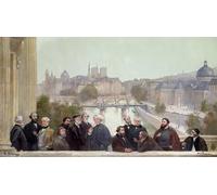ZHAOSHAN De Célèbres Tableaux Paysage Toile Affiche Affiche De Arts le Panorama de l'Histoire du Siècle d'Henri Gervex Impression Peinture Huile Pour la Décoration Murale 60x90cm