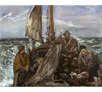 ZHAOSHAN De Célèbres Tableaux Paysage Toile Affiche Affiche De Arts les Travailleurs de d'Edouard Manet Impression Peinture Huile Pour la Décoration Murale 60x90cm