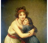 ZHAOSHAN De Célèbres Tableaux Paysage Toile Affiche Affiche De Arts Madame Vigee Lebrun et sa fille Jeanne Lucie Louise par Elisabeth Louise Vigee Lebrun Pour la Décoration de Bureau 60x90cm