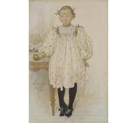 ZHAOSHAN De Célèbres Tableaux Paysage Toile Affiche Affiche De Arts Martha Winslow en fille de Carl Larsson Impression Peinture Huile Pour la Décoration Murale 60x90cm