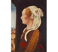 ZHAOSHAN De Célèbres Tableaux Paysage Toile Affiche Affiche De Arts Portrait de Ginevra Bentivoglio Ercole De' Roberti Impression Peinture Huile Pour la Décoration de Bureau 60x90cm