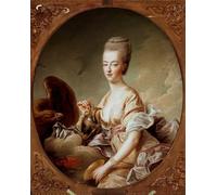 ZHAOSHAN De Célèbres Tableaux Paysage Toile Affiche Affiche De Arts Portrait de Marie-Antoinette par François Hubert Drouais Pour la Décoration de la Chambre à Coucher 60x90cm