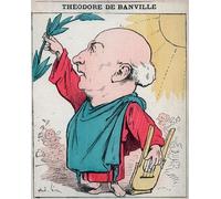 ZHAOSHAN De Célèbres Tableaux Paysage Toile Affiche Affiche De Arts Portrait de Théodore De Banville par André Gill Impression Peinture Huile Pour la Décoration de Bureau 60x90cm