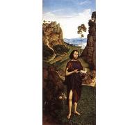 ZHAOSHAN De Célèbres Tableaux Paysage Toile Affiche Affiche De Arts St Jean Baptiste par Dieric Bouts le Jeune Impression Peinture Huile Pour la Décoration de la Chambre à Coucher 60x90cm