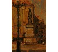 ZHAOSHAN De Célèbres Tableaux Paysage Toile Affiche Affiche De Arts Statue de Duquesne Dieppe par Walter Richard Sickert Impression Peinture Huile Pour la Décoration de Bureau 60x90cm