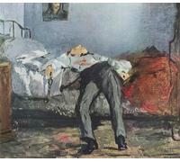 ZHAOSHAN De Célèbres Tableaux Paysage Toile Affiche Affiche De Arts Suicide d'Edouard Manet Impression Peinture Huile Pour la Décoration de Bureau 60x90cm