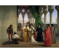 ZHAOSHAN Paysage Toile Affiche Affiche De Arts Doge de Venise bannissant son fils Jacopo sous l'accusation de correspondance trahison en exil Pour la Décoration de la Chambre à Coucher 60x90cm