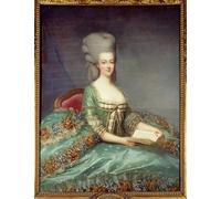 ZHAOSHAN Paysage Toile Affiche Affiche De Arts Portrait de Marie Antoinette Reine de France Ce portrait a été donné par François Hubert Drouais Pour la Décoration de la Chambre à Coucher 60x90cm