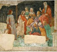 ZHAOSHAN Peinture sur toile Poster 58 x 90 cm sans cadre Un jeune homme introduit aux sept arts libéraux par Sandro Botticelli