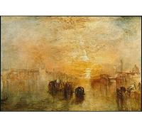 ZHAOSHAN Tableau sur toile 58 x 90 cm sans cadre Going to the Ball par Joseph Mallord William Turner