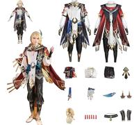 ZHAOSJ Jeu genshin Impact Cosplay Costumes rôle kaveh Cosplay Uniforme Tenues with wig Set Complet Halloween Carnival fête sophoterie