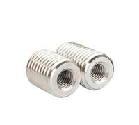 ZHaotn Adaptateur de filetage intérieur/extérieur en acier inoxydable 304 M2 M2.5 M3 M4 M5 M6 M8 M10 M12 M14 M16, écrous à vis, manchon d'insertion, écrou convertisseur