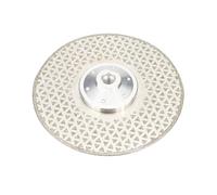 ZHaotn Disque de coupe diamanté double face galvanisé M14, 4/4,5/5/6/9 pouces, lame de scie brasée sous vide for affûteuse