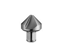 ZHaotn Fraise conique en acier rapide de 25, 30, 40, 50 et 55 mm avec queue Weldon de 3/4". Fraise à chanfreiner à 90 degrés à 3 lames.