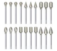 ZHaotn Fraise diamantée cylindrique à tige de 3 mm for le meulage, la sculpture et la gravure de pierres et de jade, outils rotatifs