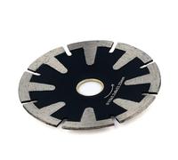 ZHaotn Lame diamantée concave segmentée en T D115 mm for coupe courbe, jante turbo 4,5 pouces, outils for pierre de granit