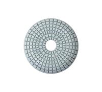 ZHaotn Tampon de polissage diamanté de 4 pouces for bol à bords rainurés, disque de ponçage à arc, support en caoutchouc