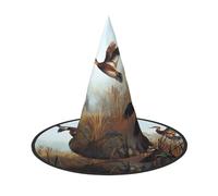 ZHAOUR 1 chapeau d'Halloween - chasse volante sauvage imprimé sorcières décor fête, cosplay, jeu de rôle, carnaval, déguisement, fournitures de bal masqué