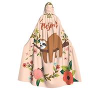 ZHAOUR Cape à capuche unisexe pour adulte - You Are Awesome Paresseux - Imprimé complet Cosplay Cape - Confortable et durable