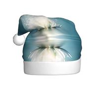 ZHAOUR Chapeau de Noël asiatique avec imprimé fleur de lotus pour adultes - Chapeaux confortables pour Noël, Nouvel An, fêtes de fin d'année, couvre-chef festif