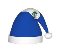 ZHAOUR Chapeau de Noël imprimé El Salvador pour enfants - Chapeau de Père Noël festif, couvre-chef de vacances pour Noël, fêtes du Nouvel An