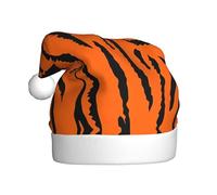 ZHAOUR Chapeau de Noël pour adultes avec imprimé léopard tigre orange - Chapeaux confortables pour Noël, Nouvel An, fêtes de fin d'année