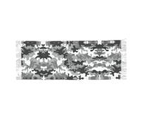 ZHAOUR Écharpe à franges en cachemire imprimé camouflage numérique - Châle pashmina pour femme, écharpe tendance pour l'automne hiver voyage, Camouflage numérique., Taille unique