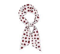 ZHAOUR Écharpe élégante pour femme avec imprimé de coccinelles sept étoiles, légère, idéale comme cadeau d'automne pour les voyages et les photos élégantes, noir, taille unique, Noir , Taille unique