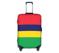 ZHAOUR Housse de protection pour valise - Drapeau de l'Ile Maurice élastique imprimé Bagages Accessoires de voyage pour voyages d'affaires, blanc, L