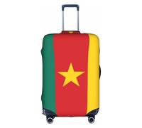 ZHAOUR Housse de protection pour valise - Drapeau du Cameroun élastique - Accessoires de voyage pour voyage d'affaires, blanc, XL