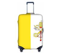 ZHAOUR Housse de protection pour valise, élastique, motif drapeau du Vatican, accessoires de voyage pour voyage d'affaires, blanc, XL