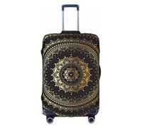 ZHAOUR Housse de Protection Valise - Élastique Kaléidoscope Mandala Imprimer Bagages Accessoires Voyage Voyage Voyage pour Voyage D'affaires, blanc, S