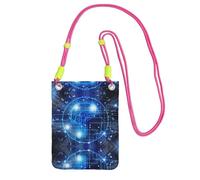 ZHAOUR Sac à bandoulière universel noir pour téléphone - Porte-monnaie léger avec intelligence artificielle, imprimé cerveau, parfait pour le shopping et les activités de plein air, Fuchsia, Taille