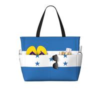 ZHAOUR Sac de voyage de plage imprimé drapeau de la Roumanie - Grande capacité - Léger - Parfait pour les vacances, le camping et l'utilisation quotidienne, Drapeau du Honduras, Taille unique