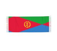 ZHAOUR Steampunk Horloge Imprimée Cachemire Frange Foulard - Châle Pashmina pour Femme, Fashion Wrap pour Automne Hiver Voyage, Drapeau érythréen, taille unique